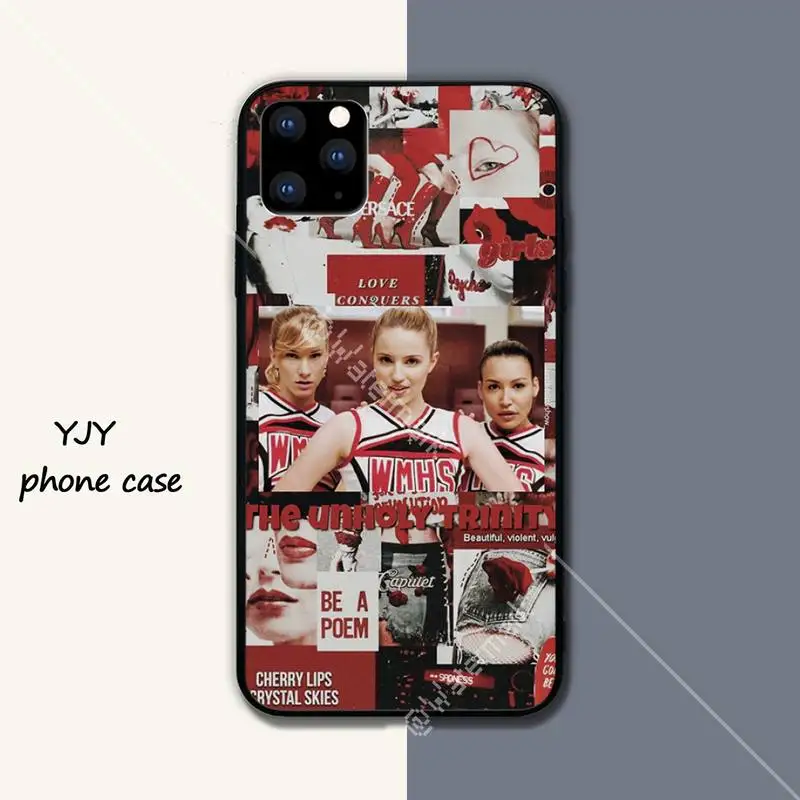 Yinuoda GLEE черный мягкий чехол для телефона iphone se 2020 6 6s 7 8 plus x xs max xr 11 12 pro funda |