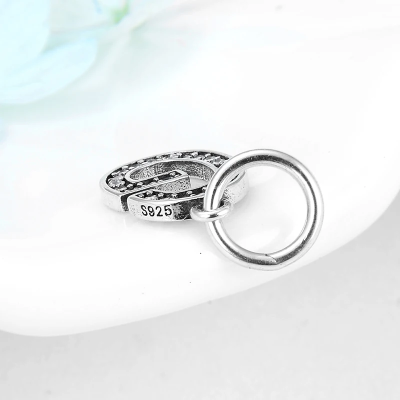 2019 New 925 Sterling Silver Letter G Charms for Jewelry making Clear CZ pendants fit Original Kataoka Bracelet | Украшения и