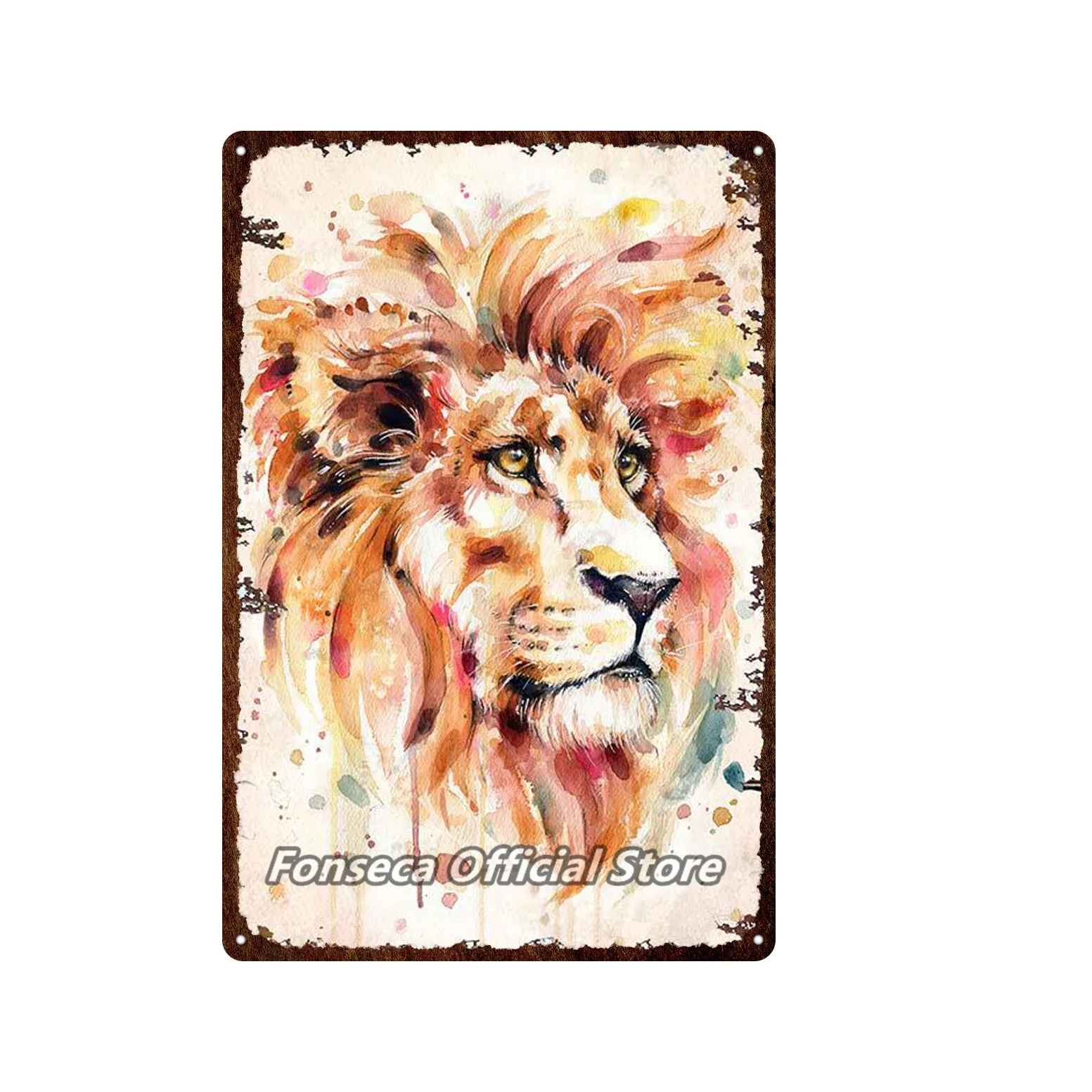 

CUTE ANIMALS TIN SIGN Decor Retro Wall Plaque Painting Metal Craft