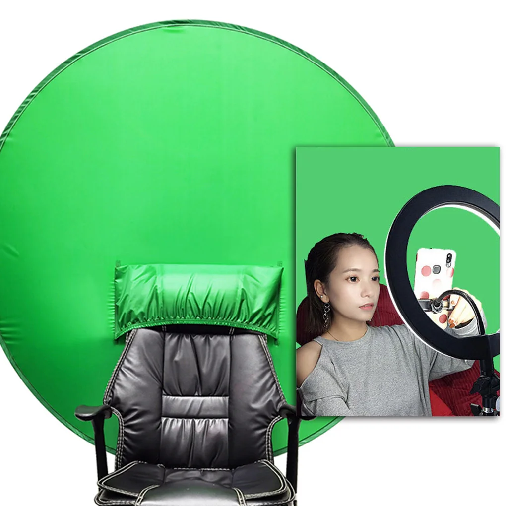 Blue/Green Screen Photography Props Portable Chroma Key Background Photos Suitable For YouTube Video Studio 19.69*3.94*0.59in