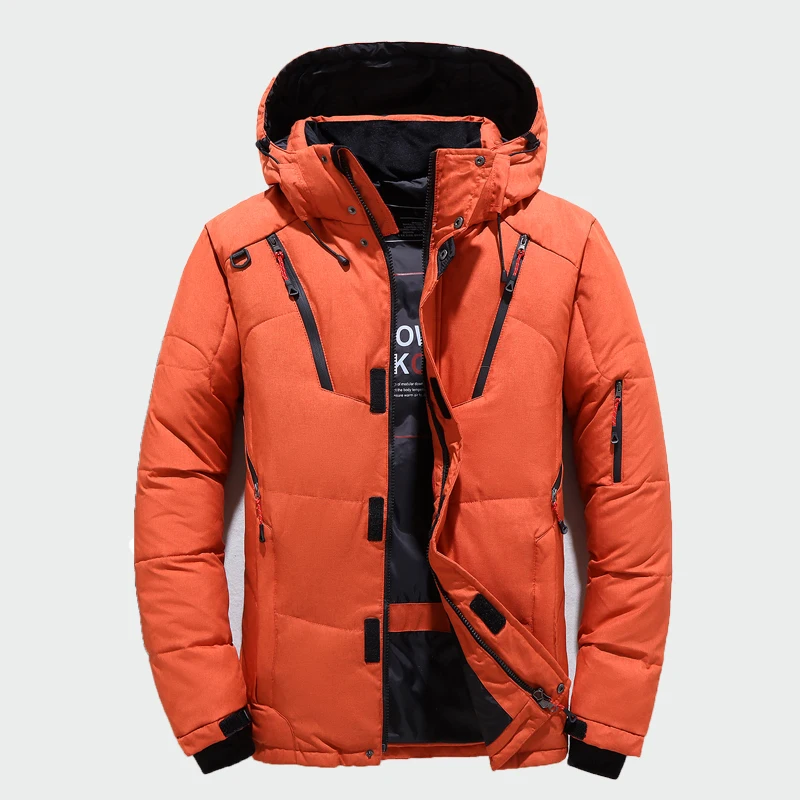 2020 Мужская модная теплая Толстая куртка Новая зимняя мужская повседневная