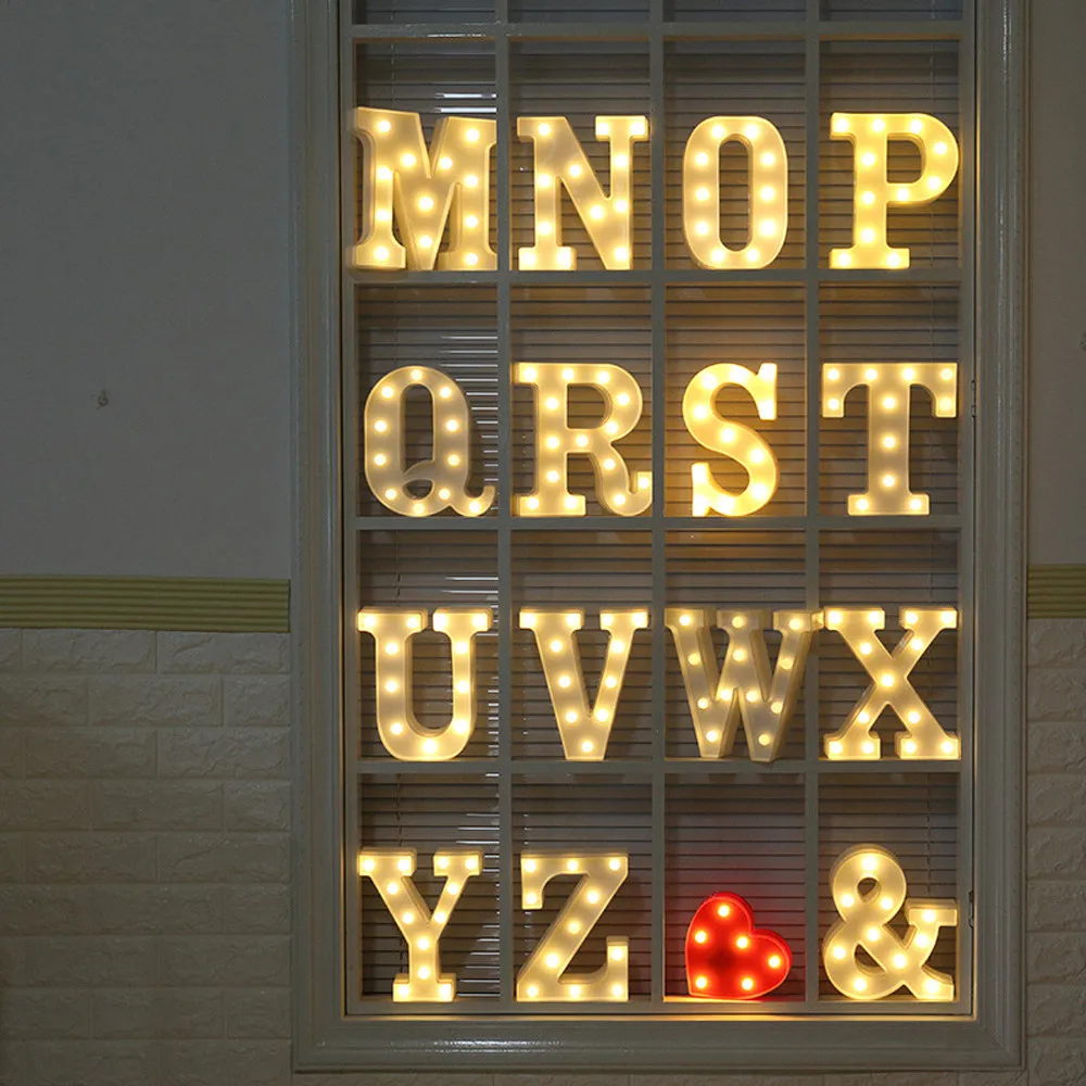 Фото Буквы Алфавита светильник s светодиодный белый пластик буквы стоящий подвесной