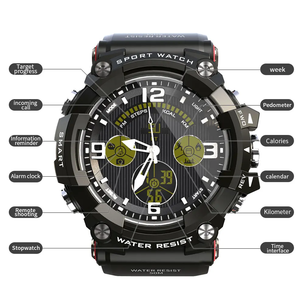Новинка 1 58 &quotдюймовый большой экран Bluetooth SmartWatch 5ATM водонепроницаемые