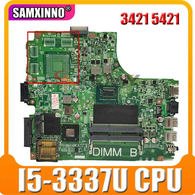 

Akemy For dell inspiron 3421 5421 laptop motherboard with i5-3337U DDR3 5J8Y4 mainboard test 100% OK