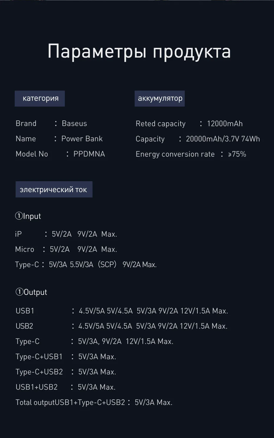 Baseus, 20000 мА/ч, внешний аккумулятор, быстрая зарядка, 4,0, 3,0, USB C, PD, быстрая зарядка, внешний аккумулятор для iPhone 11, портативное зарядное устройство