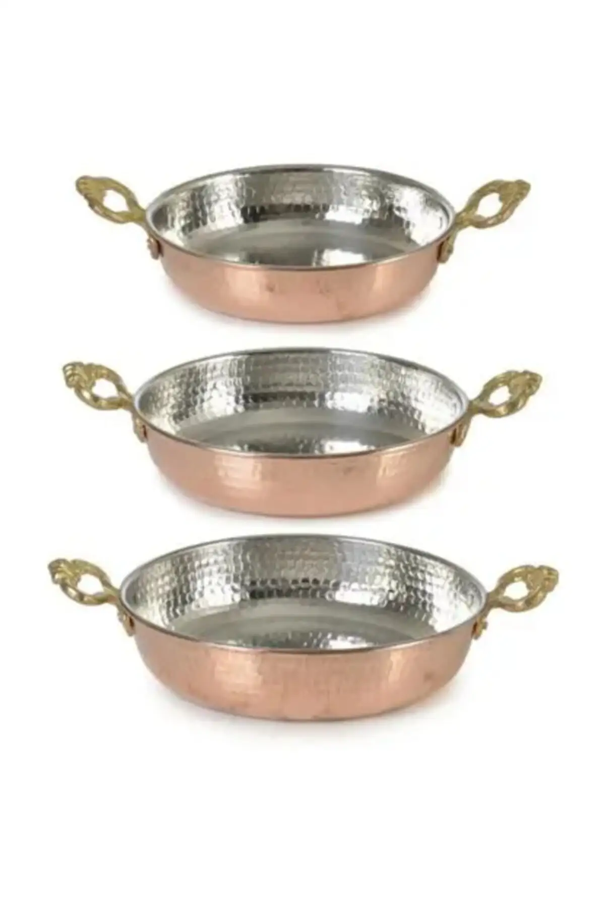 3 курс набор 12 18 см Кастрюля Яйцо Сковородка для омлета соус Menemen Медь ручной