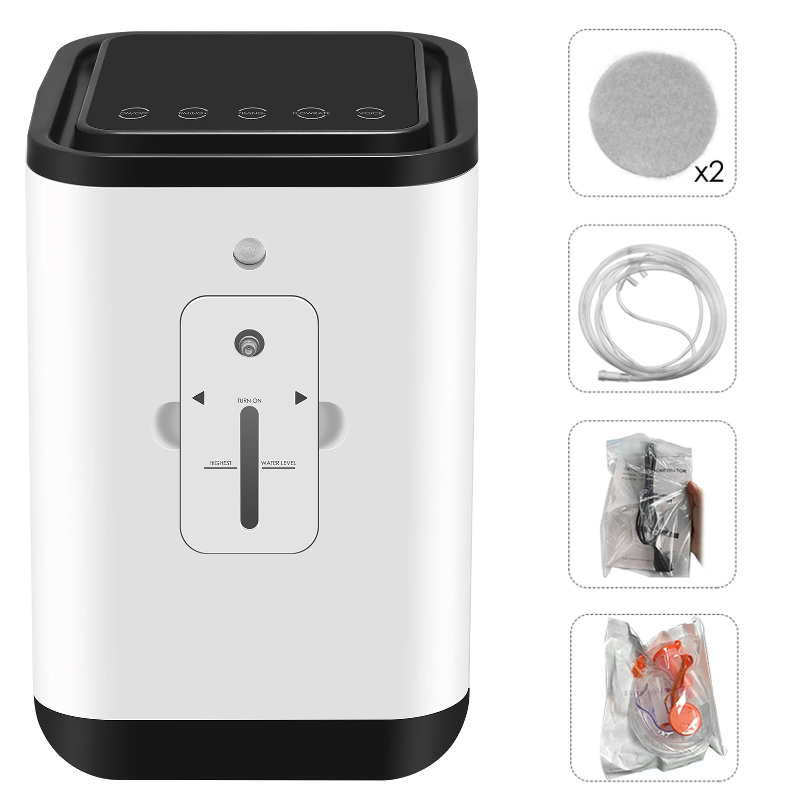 

AUPORO 1-7L Oxygen Concentrator Generator Adjustable Oxygene Making Machine Home Care Oxygen Generating Machine Elderly Sleep