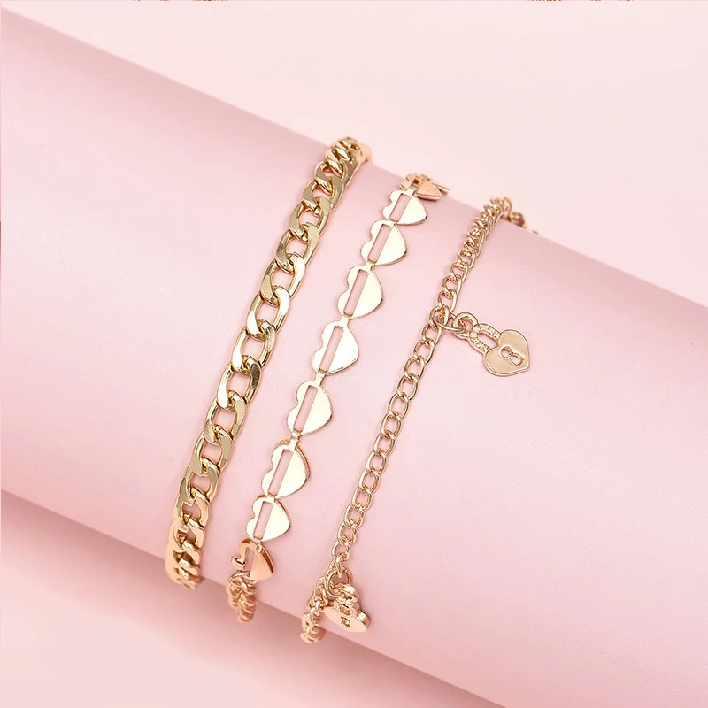 Набор ножных браслетов для женщин 3 шт./компл. | Украшения и аксессуары