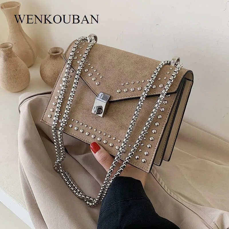 Женские кожаные сумки мессенджеры с цепочкой маленькие через плечо|Сумки