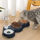 Автоматическая Емкость для хранения воды для кошек, собак, кошек, миска для еды, контейнер для еды с водой, поилка для домашних животных