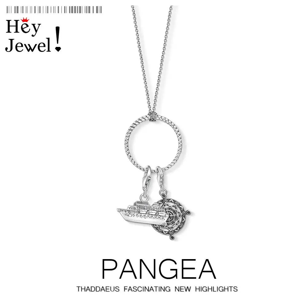 Ожерелье с подвеской корабль и компас летняя Новинка 2020 модные ювелирные изделия