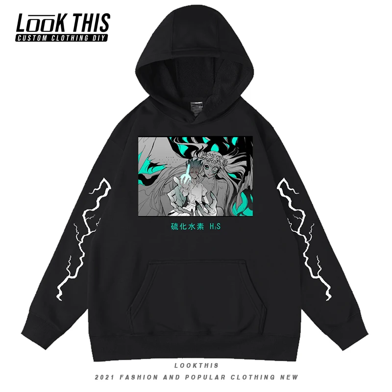 

2021 New Anime Dr.STONE Hoodies Kids Hoodie Cuff Print Fashion Hooded Teen Girls Boys Sweatshirt Children Clothes For Spring