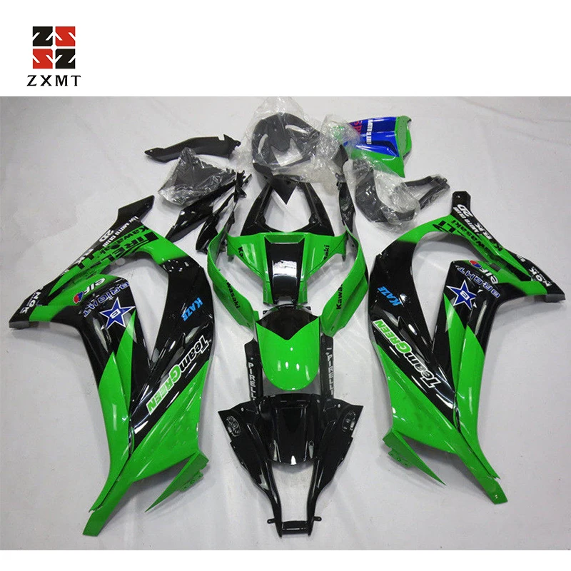 ZXMT мотоцикл обтекатель комплект кузов подходит для Kawasaki ninja ZX10R 2011- 12 13 14 ABS впрыска УФ светильник технология отверждения