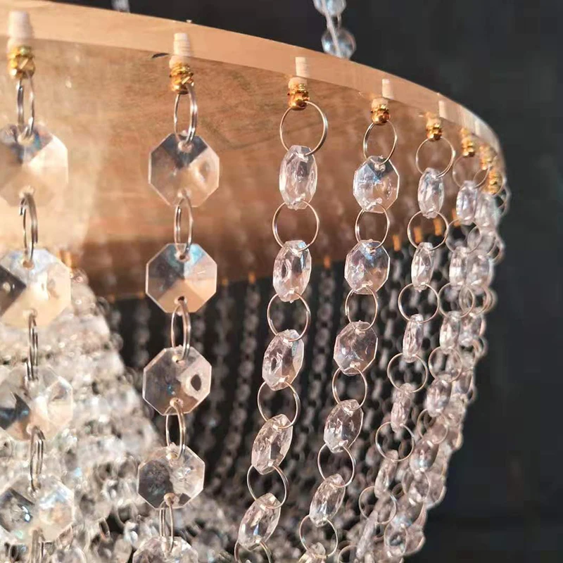 

2021 party decoration wedding hanging cake stand cake chandeliers silver color crystal decoration