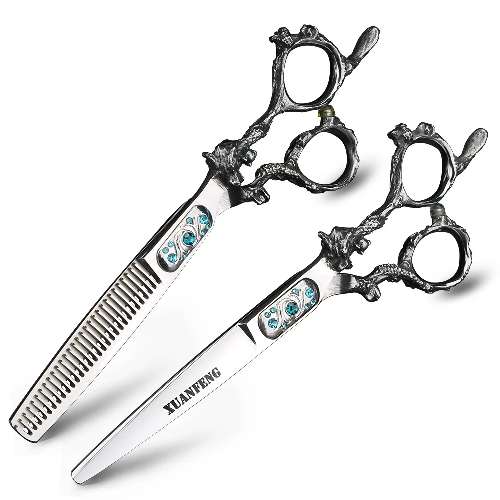 Парикмахерские Профессиональные ножницы 6 дюймов Япония 440C парикмахерские для