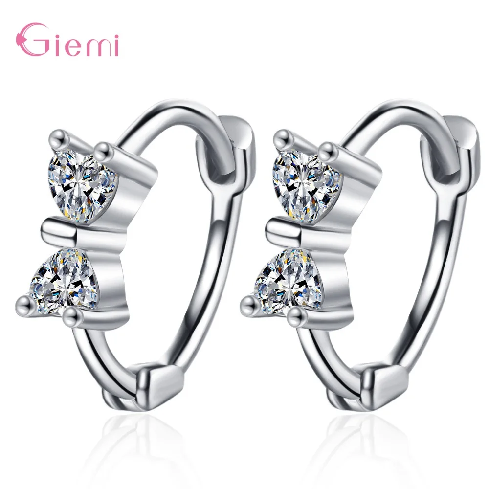 

Серьги-кольца женские из серебра 925 пробы, вечерние фианитами