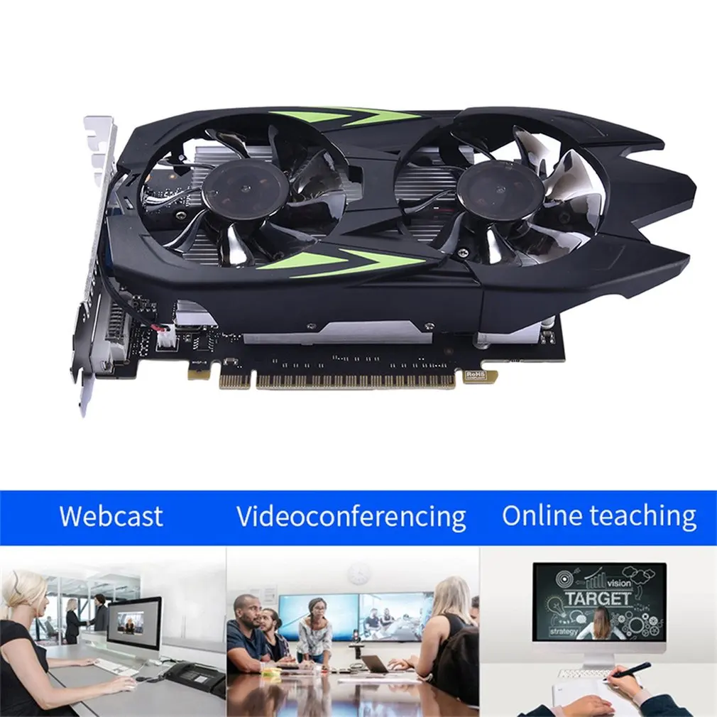 Видеокарта GTX 1050 TI-4G для игр 4GB GDDR5 128Bit 7008MHz улучшенный чип стабильное изображение
