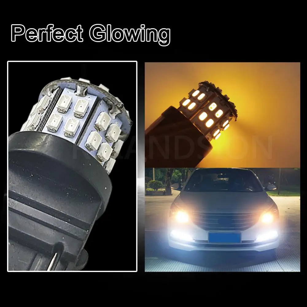 

2pcs/lot White Red Yellow 12V 1206 50SMD T25 3157 P27/7W Auto LED Bulbs Car Brake light
