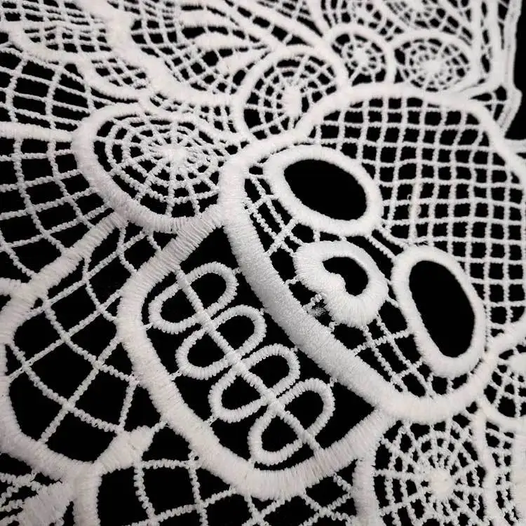 С вышивкой с круглой горловиной для творчества искусственные Съемная воротники