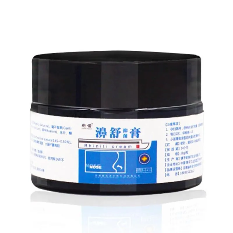 

30g Rhinitis Sinusitis Cream Nasal Ointment Antibacterial Sneezing Ointment Antipruritic Nasal Itching Congestion Relieve E8Q8