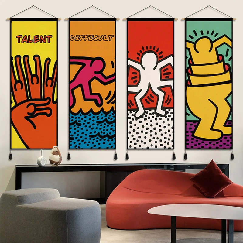 

American Graffiti Wall Art Paintings Wall Decoration Hanging Poster Living Room Canvas Painting Tapestry Home Decor Aesthetic