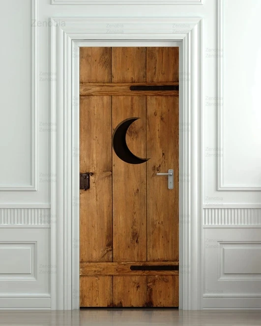 Дверные наклейки для туалета унитаза Луны настенные водонепроницаемые ПВХ