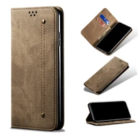 case for xiaomi redmi k40 pro plus note 10 4g 5g note 10 poco m3 pro denim leather magnetic wallet flip cover card slot cover