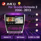 Мультимедийная магнитола JMCQ, 2DIN, Android 10, 10,1 дюйма, видеоплеер RDS DSP для Volkswagen, SKODA Octavia 2, A5 2007-2014, GPS-навигация