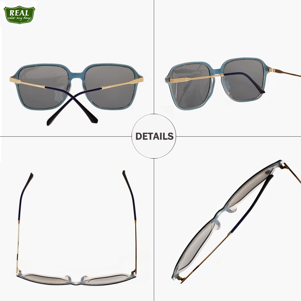 REAL 2019 New Retro Acetate Metal Foot Silk Sunglasses Shield Frame Woman Polaroid Lenses Driver's Glasses Goggles Unisex | Аксессуары