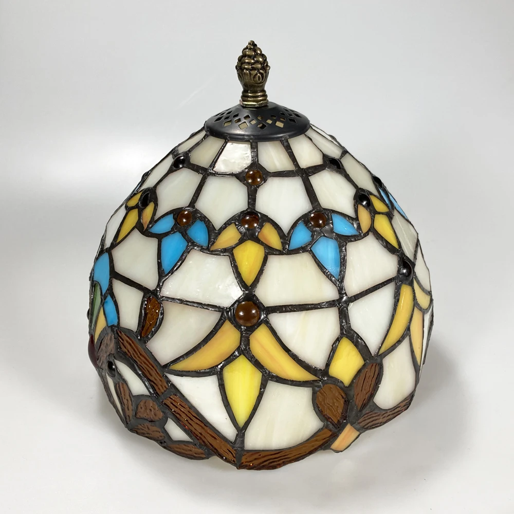 Table Lamp Mediterranean Tiffany Retro Stained Glass Vintage Art Turkish Mosaic Desk Bedroom Nightstand Decorative lights | Лампы и