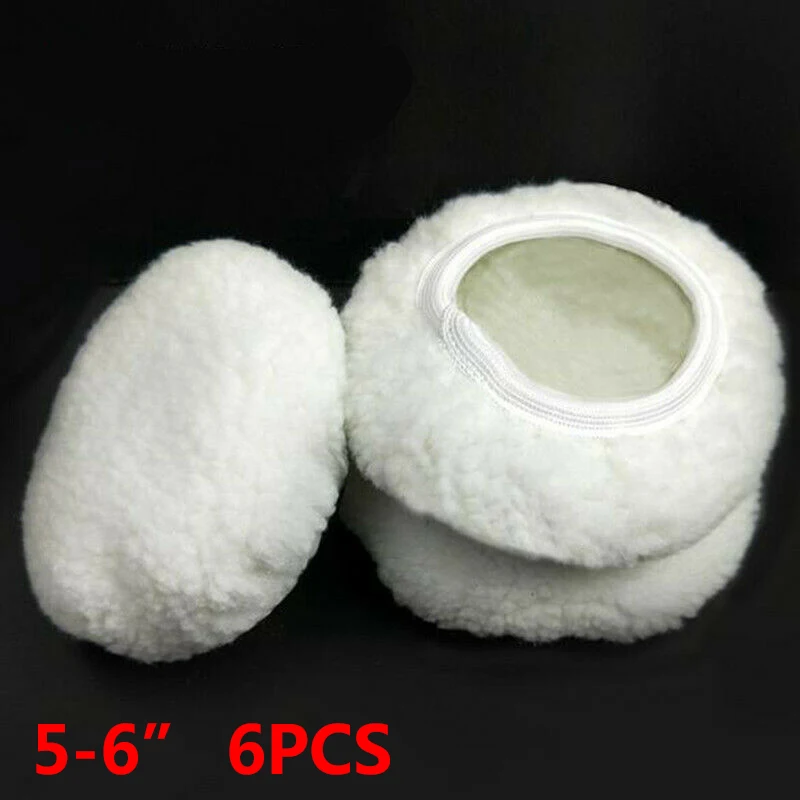 

5-6 inches Polishing pad Accessories 6pcs Soft Bonnet Cushion Reusable