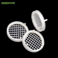 5pcs round queen cage king cages beekeeping tools prisoners plastic white isolated prisoner bee equipment bees catcher apicultu