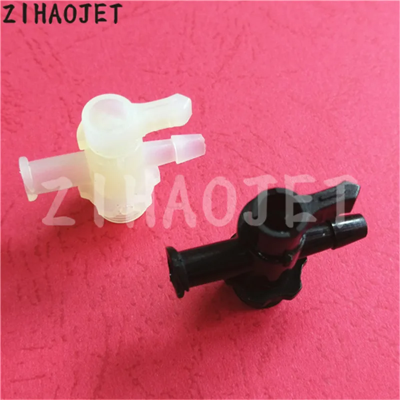 16pcs wholesale Inkjet solvent / UV printer Allwin Flora Mutoh Mimaki three way manual valve Plastic ink tube fitting | Компьютеры и