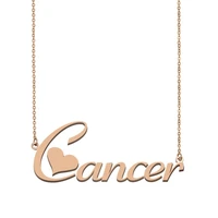 cancer name necklace custom name necklace for women girls best friends birthday wedding christmas mother days gift