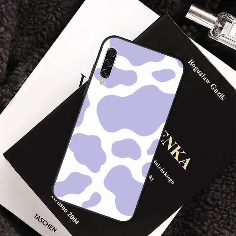 

White Black Cow Symbol Pattern Phone Case For Samsung galaxy S 7 8 9 10 20 edge A 6 10 20 30 50 51 70 note 10 plus
