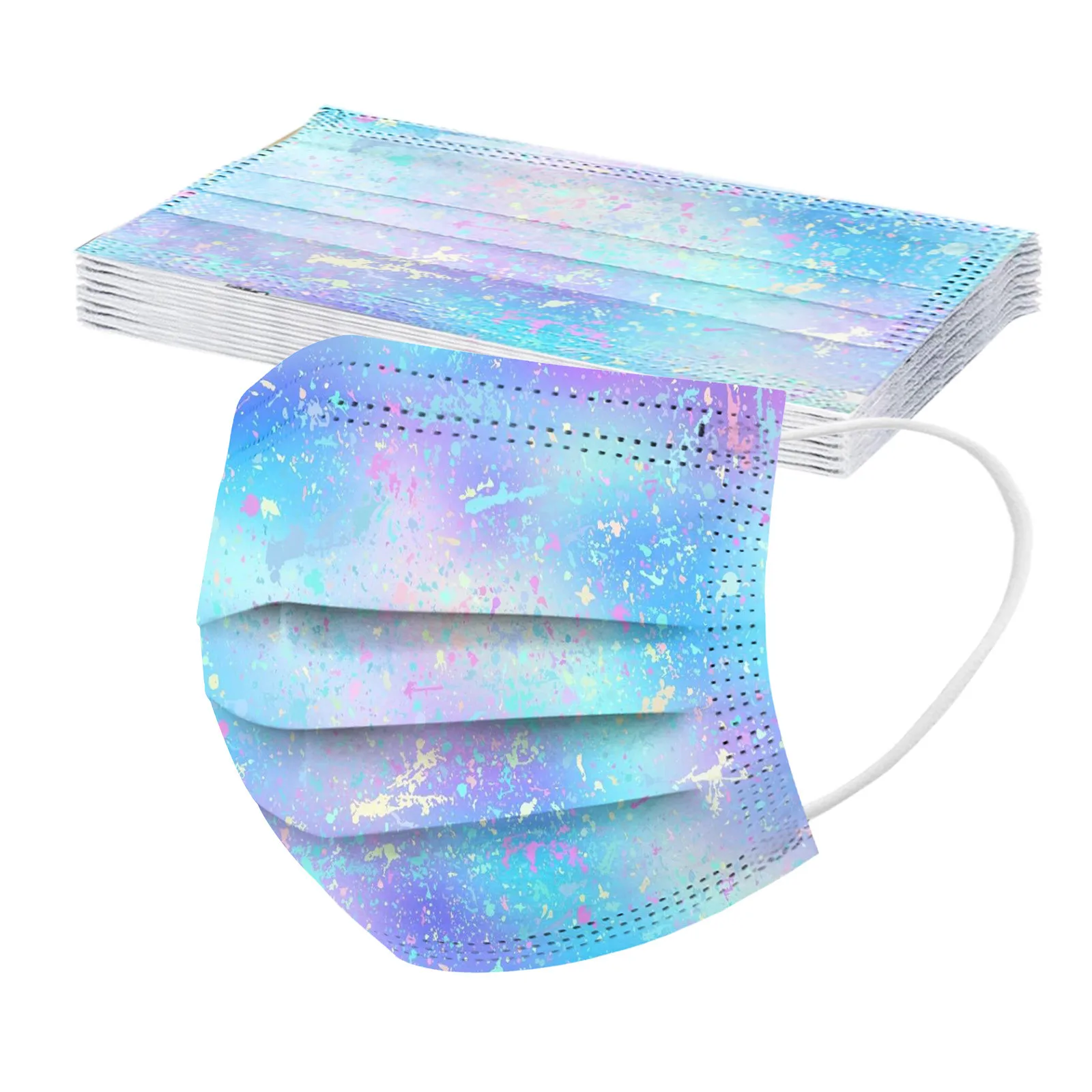 10 шт. одноразовые маски для лица с рисунком бабочек и пчелы