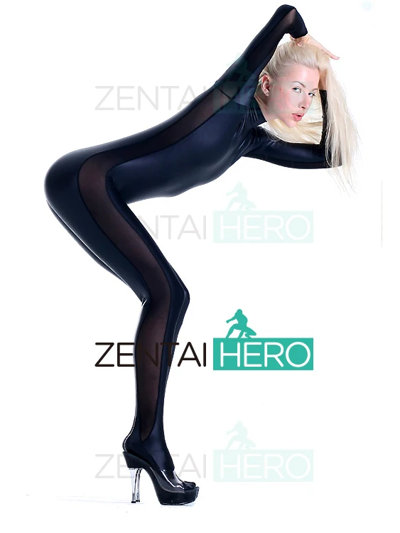 Модный костюм на заказ темно-синего цвета Леотард из лайкры и спандекса