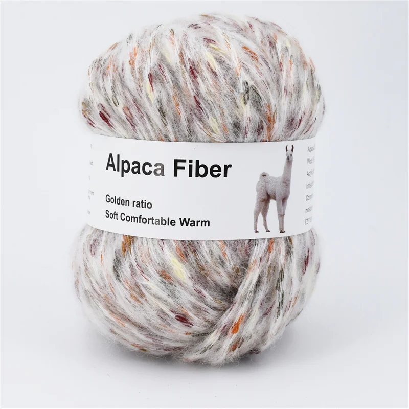 Шерсть альпака толстая пряжа ручное вязание теплые красочные спицы крючком
