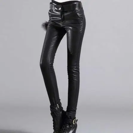 2020 весна осень женские новые с высокой талией тонкие из искусственного меха