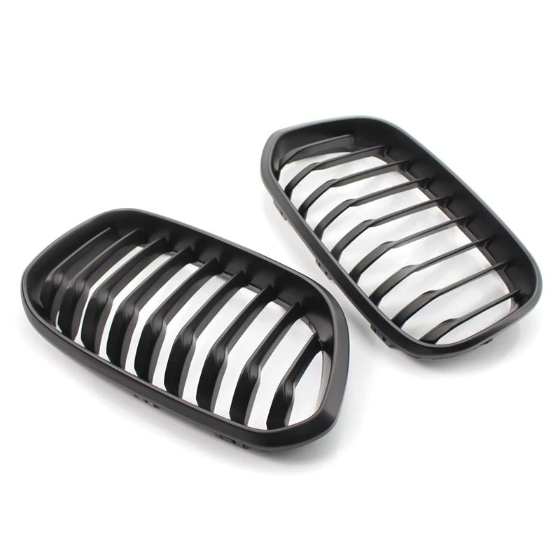 Передний капот решетка Одноместный планка почек гриль рамка матовый черный