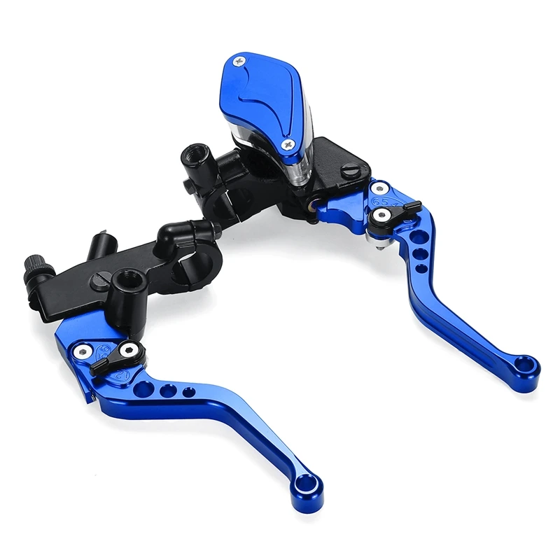 

1pair 22mm Universal Motorcycle Brake Handles Handlebars Hydraulic Clutch Master Cylinder Levers Pit Pro For HONDA For Yamaha