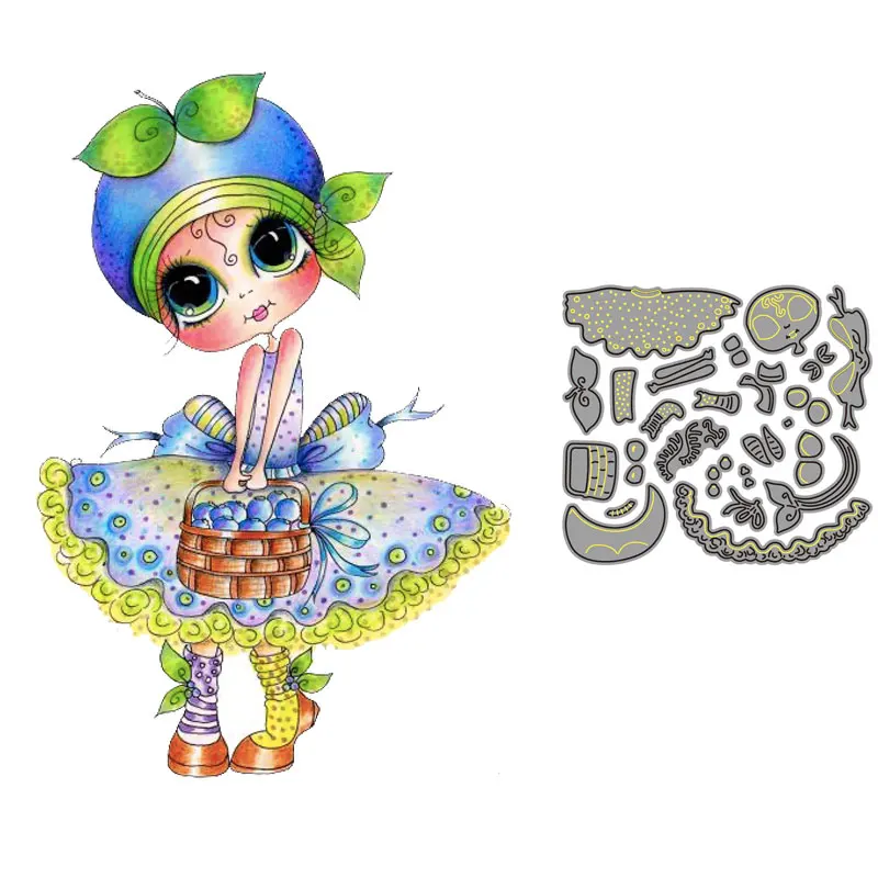 

Scrapbooking Cutting Die Set Smart Girl Stencils 2020 New Art Die Cuts Children Craft Stamps Craft Knife Mould blade Punch Mold