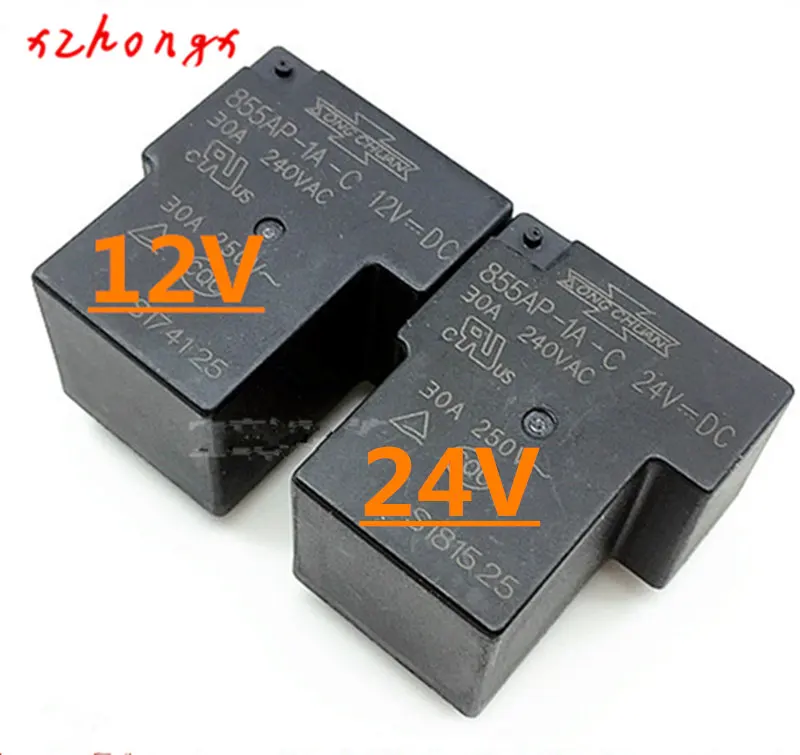 Реле мощности 855AP-1A-C 855AP-1A-C-24VDC 855AP-1A-C-12V 855AP-1A-C-DC24V, 4 контакта, 30A 24VDC