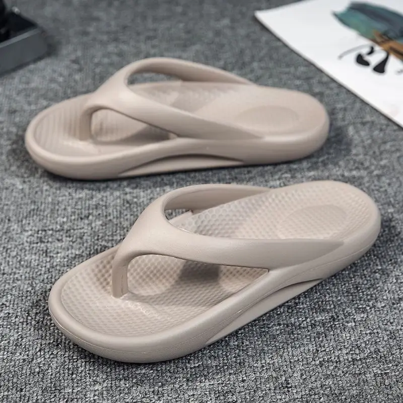 

WEH Men Slipper for Beach Slippers Women EVA Non-slip Bath Slippers Outdoors Men's Summer Shoes Unisex Flip Flops Men Designer