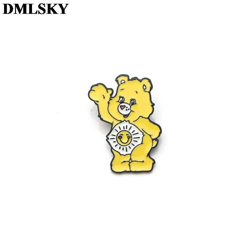 DMLSKY, медвежонок, металлические эмалированные булавки для женщин, модная булавка на лацкане, креативные броши, значок для рюкзака, заколки на воротник, аксессуары M4086