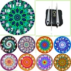 Алмазная картина мандала, часы, домашний декор, часы, искусство 5D, сделай сам, полная особая форма, Алмазная мозаика, украшение для дома, подарок