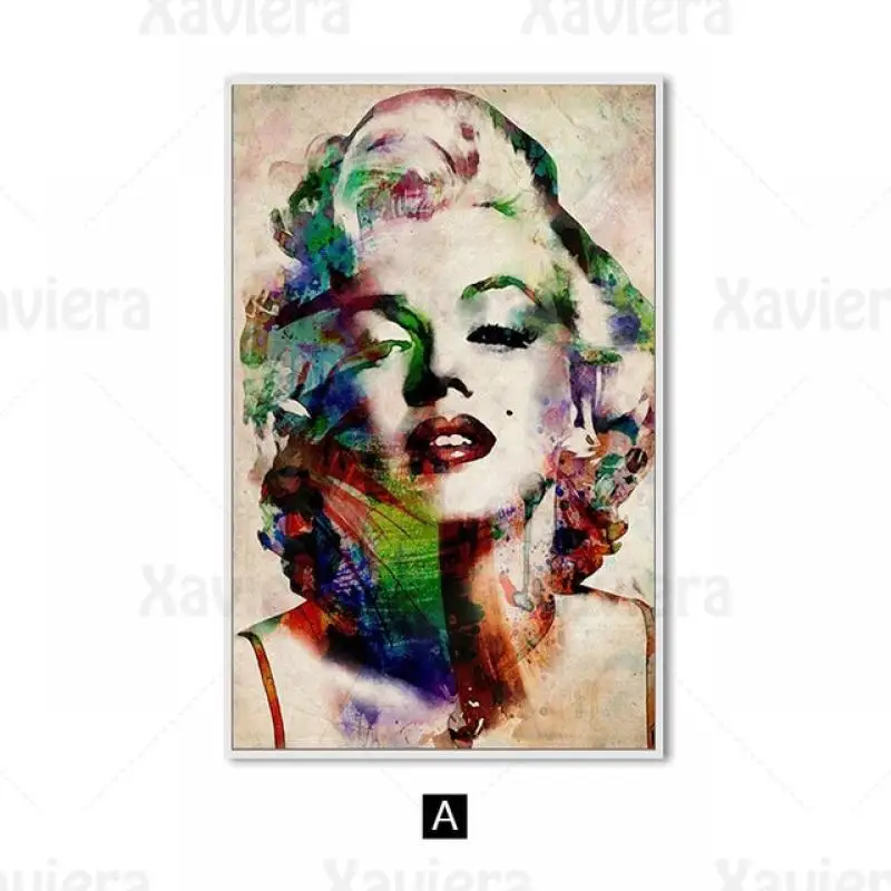 

Abstract Oil Painting Marilyn Monroe Poster Movie Star Canvas Print Wall Art Modern Home Decoration Living Room Aisle Murals