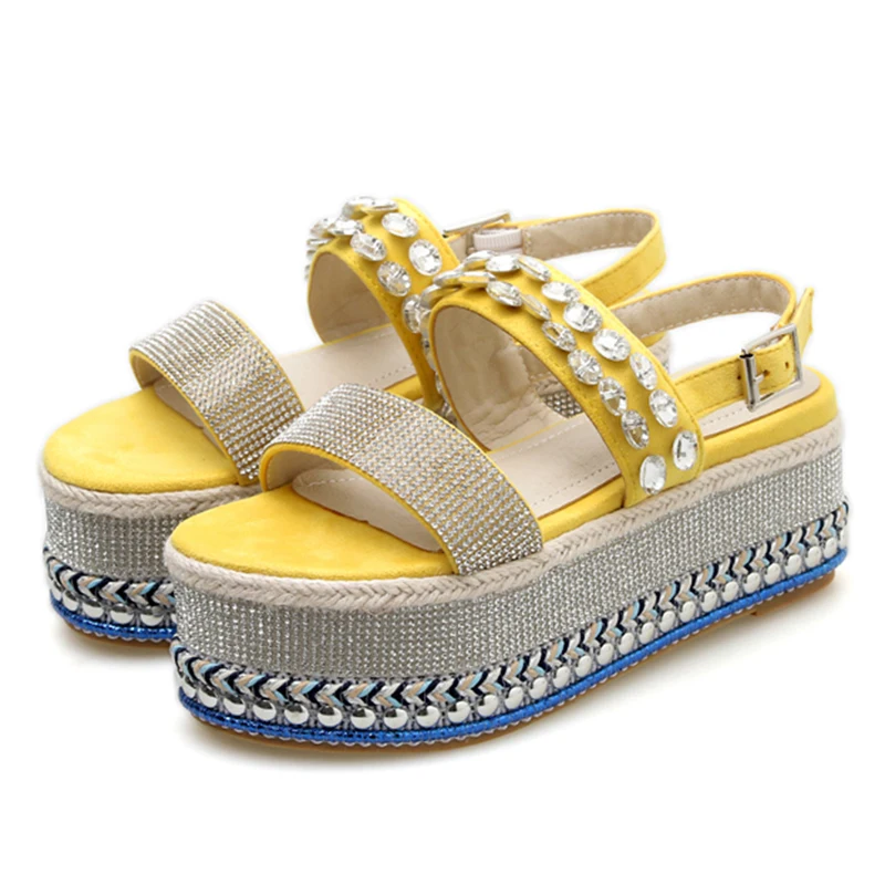 2020 летние женские босоножки на высоком каблуке 7 см с кристаллами розовые