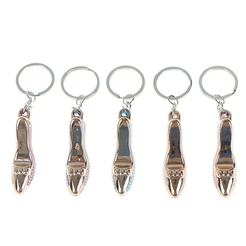 

1 Pc Baby Birthday Gift FAVOR Simulated High-Heeled Shoes Key Chain Alloy Handbag Purse Cellphone Bag Key Ring Random Color