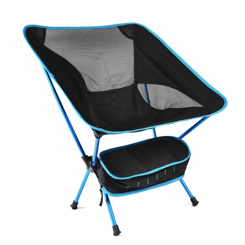 

950g Travel Ultralight Folding Chairs Superhard High Load Outdoor Camping Fishing Portable Backrest Beach Chair For Hike Picnic